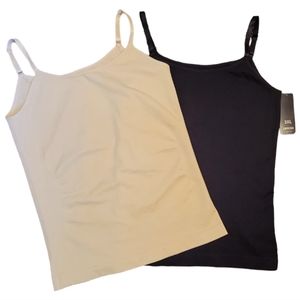 RUNS SMALL, NWOT Control Top Camis